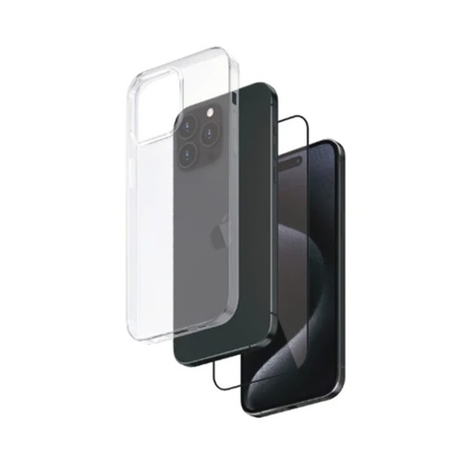 Smartix  For iPhone 14 Pro, Premium Toughened Screen Protector + Case