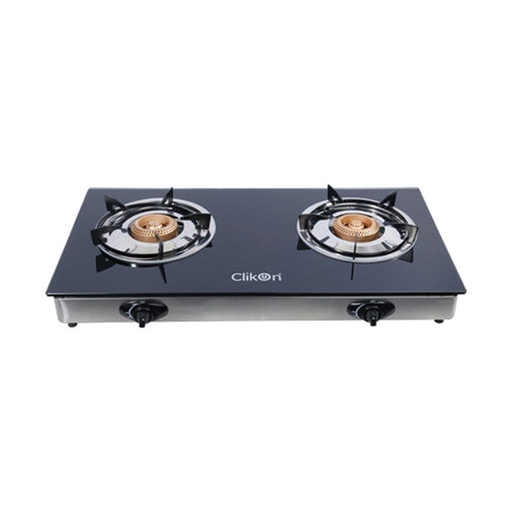 Clikon 2 Two Burner Glass Top Gas Stove - CK4278