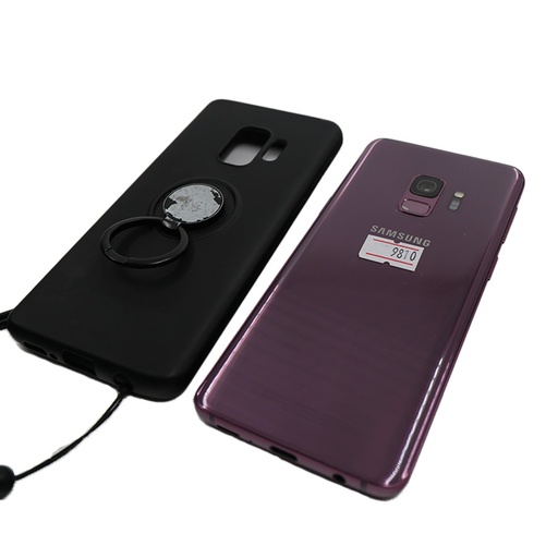 Samsung Galaxy S9 64 Gb + Black Cover with finger grip , Metalic Pink