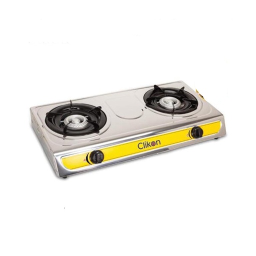 Clikon Gas Stove Double Burner, Gas Hub  CK2144