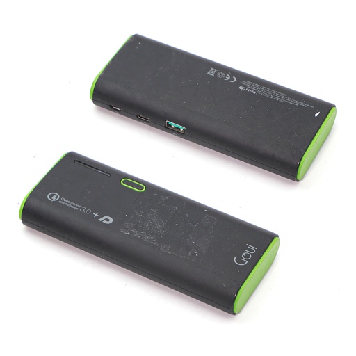 Goui  Qualcomm QUick Charge 3.0 +, Input Micro USB: 5V ---- 2.1 A, Type -C/PD 5V---3A 9V---- 2A