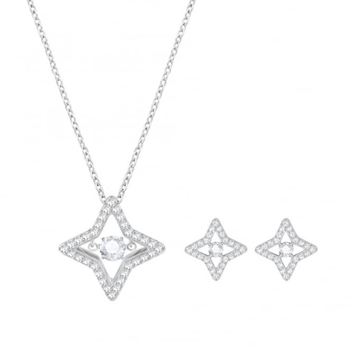 Swarovski Sparkling Women's Necklace with Earrings - 5374278