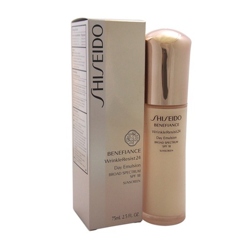 Shiseido Benefiance WrinkleResist24, Day Emulsion Broad Spectrum SPF18 Sunscreen 75 mL