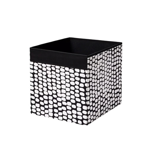 DRONA Box Black/White 33x38x33cm