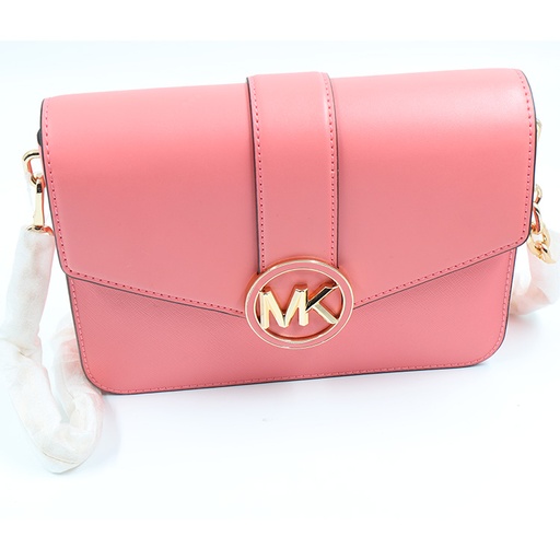 Michael Kors Carmen Vegan Medium Flap Crossbody Bag Pink  ** It Comes Like In The Picture