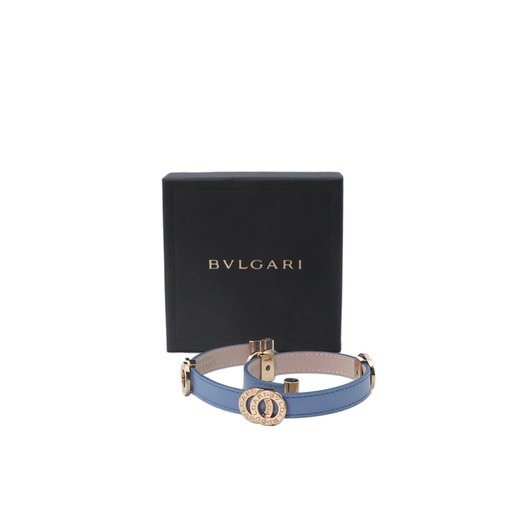 Bvlgari Bracelets Blue detailed Crafted, Calf Leather Crystal Blue