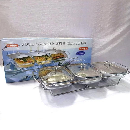 Pyrex Food Warmer With Glass Dish