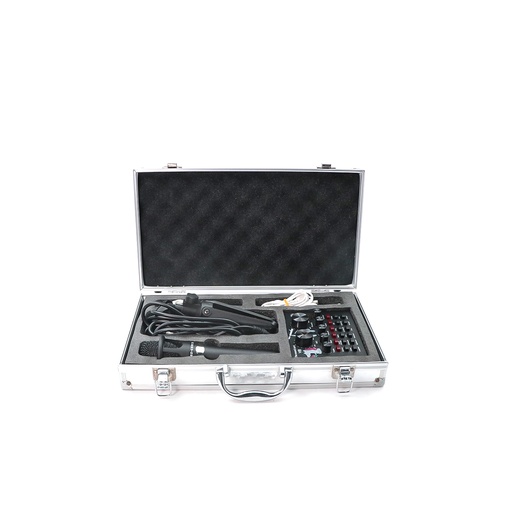 Moralian V8 External Live Sound Card Microphone Set Mini Sound Mix