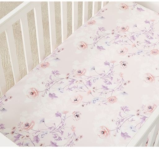 Pottery Barn Kids Monique lhuillier - Floral Fairy Crib Fitted Sheet