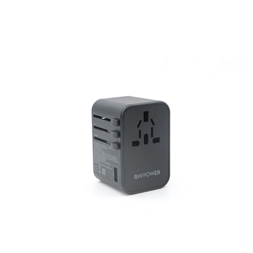 RAVPower RP-PC1034 PD PIONEER 65W 3-Port Travel Charger Black Global Version
