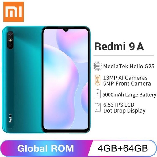Redmi 9a 4gb ram 64gb