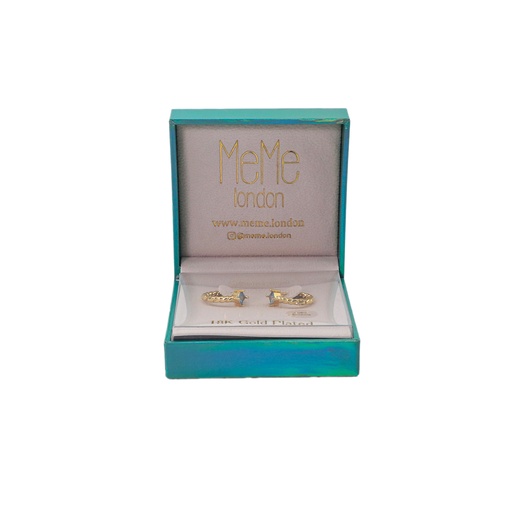 MeMe London 18K Gold Plated Earings Cubic Zironia