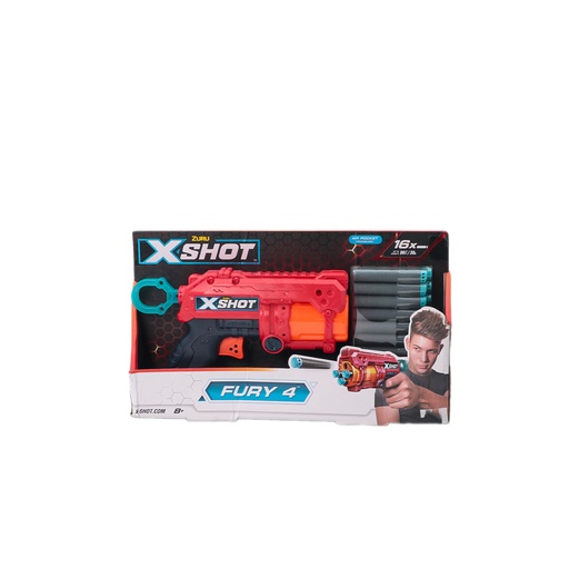 Zuru X-SHOT Excel Fury 4 (16 Darts) Play Weapons