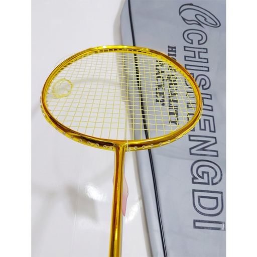 chishengdi racket full gold Badminton - Black Cover Cadr