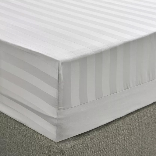 Luxury Satin Organic Full 200 TC Fitted Sheet - 120x200 cm