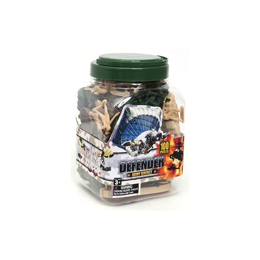 Boley Defender Army 100 Pcs Set 75099, Army Bucket