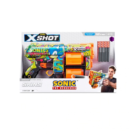 Zuru X-SHOT Skins - Sonic The Hedgehog Play Weapons