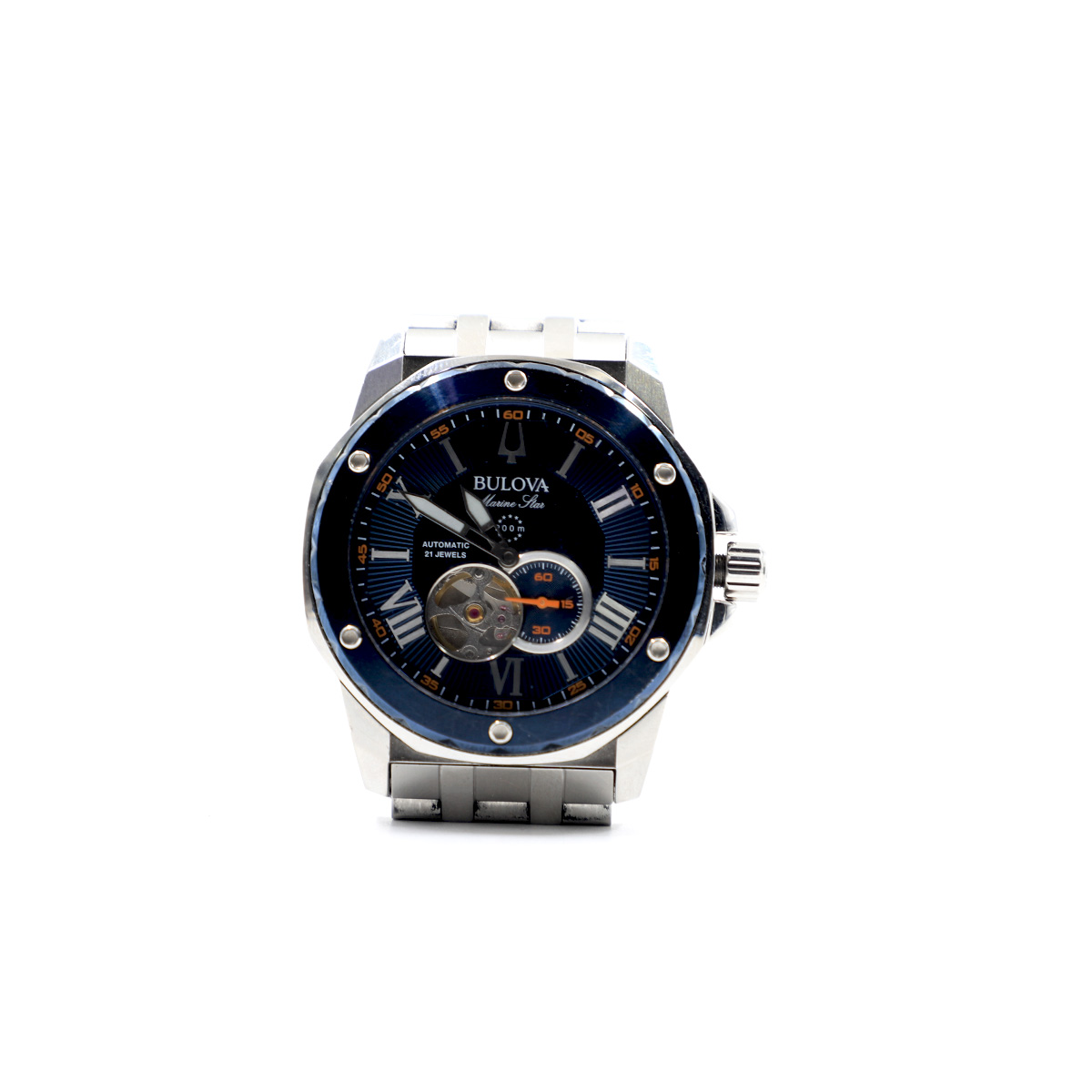 Auction For bulova Marine Star Automatic Jewel C9771236 Stainless Steel Water Resistant