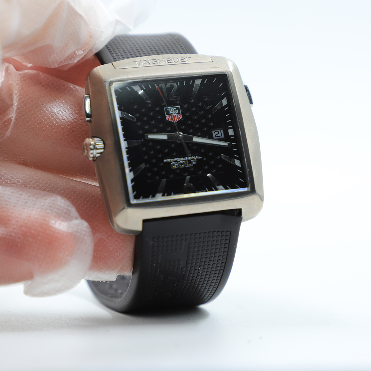 Auction For TagHueur Golf Watch Sapphire Crystal Tiger Woods Edition Swiss made Since 1860 ** battery Drained**