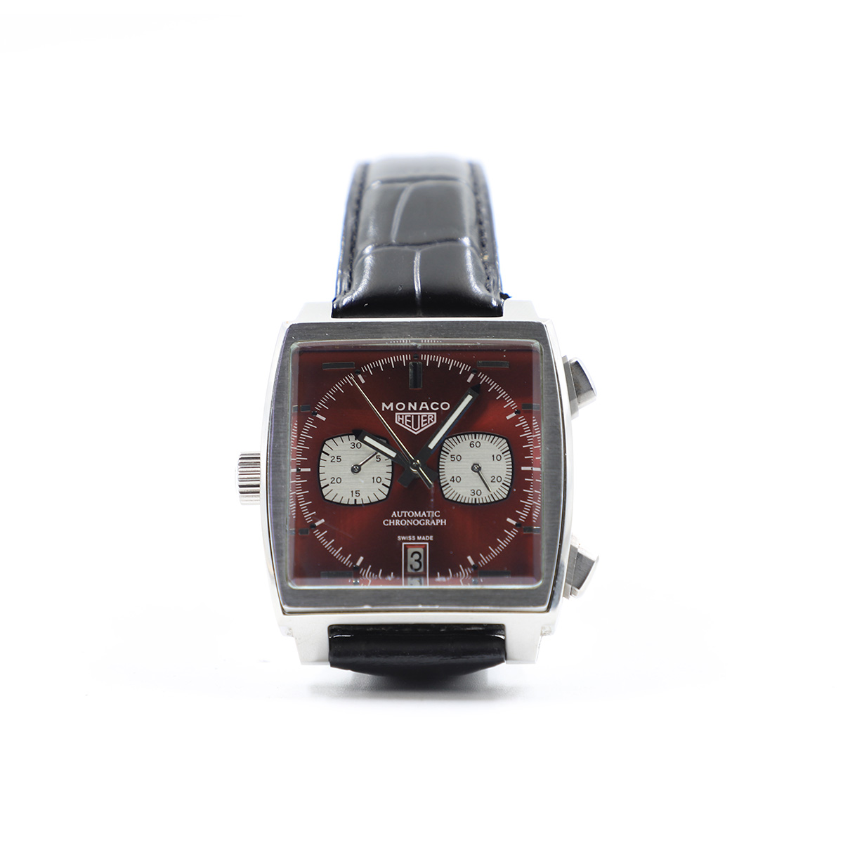 Auction For Monaco Heuer Automatic Chronograph Limited Edition  1969-1979** One of 169 Special Edition Sapphire crystal ** Has Cracks in the middle Not Sure If Authentic **