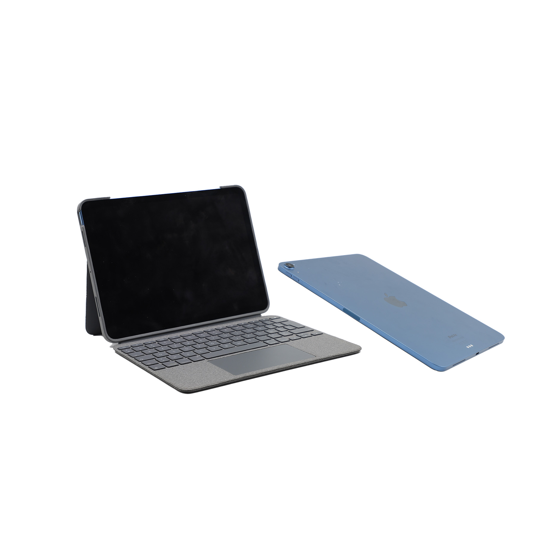 Auction For Apple iPad Air 5th Generation - WiFi - 64GB - Blue With Logitech Keyboard