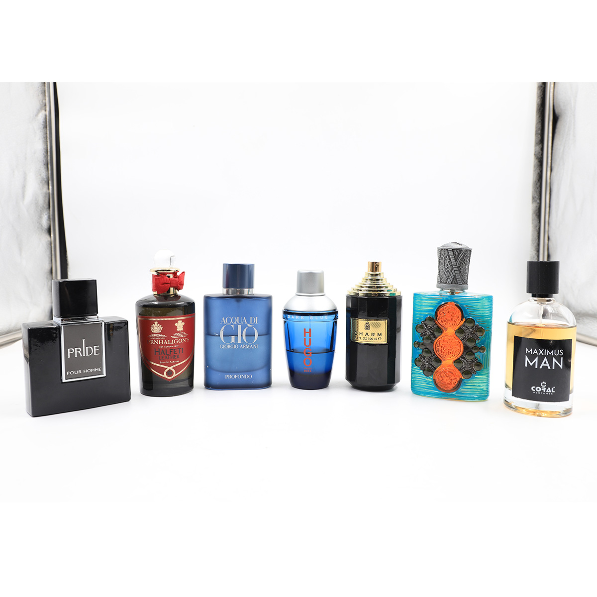 Auction For Mix Used Perfume For Men Penhaligons, Maximus, Aqua Di Gio, Pride, Charm, Hugo