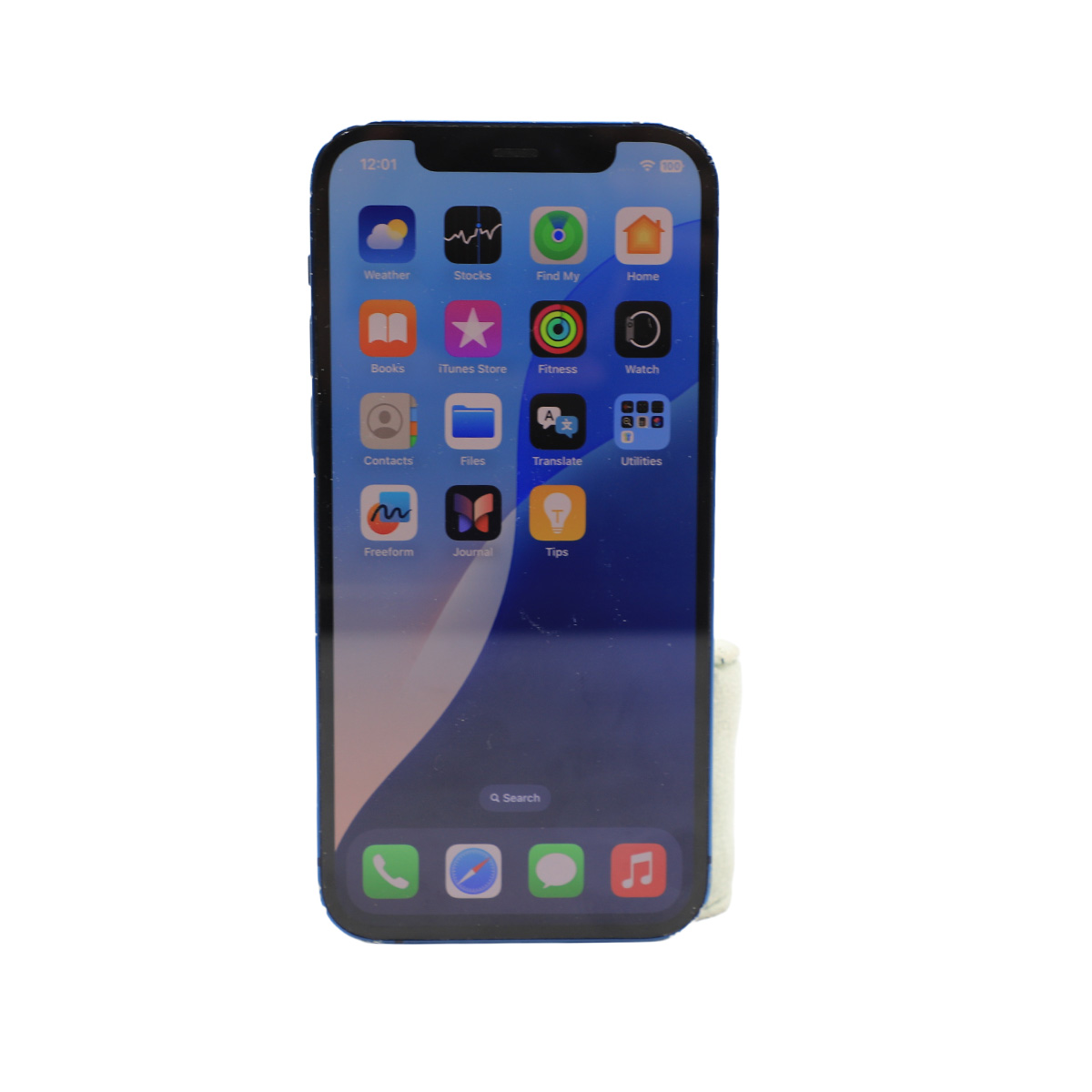 Auction For iPhone 12 128 gb  Blue Battery Health 80%** Contain Scratches And  Hit On Some Parts **