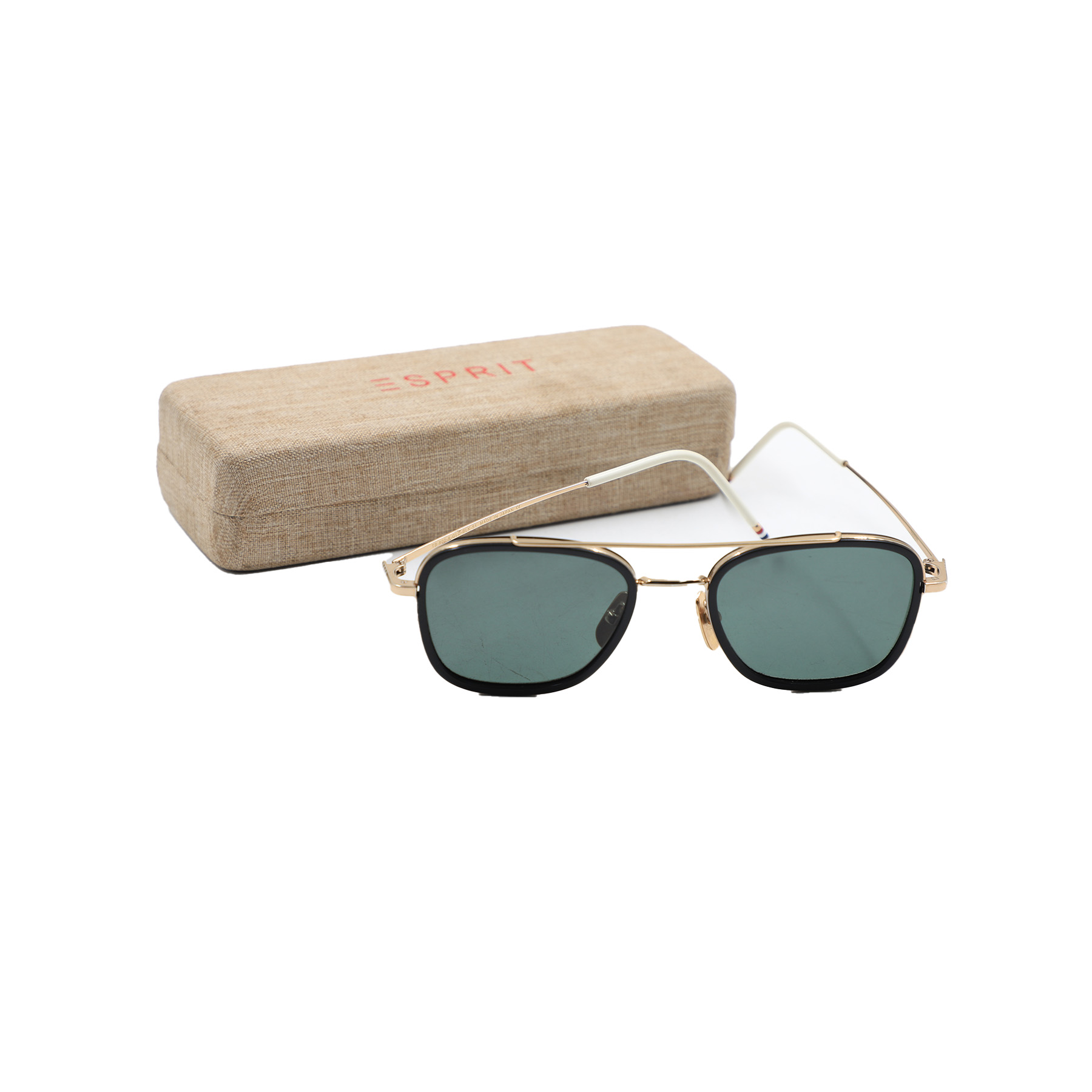 Auction For Thom Browne TB-800 Gold Black k Gold Black/Grey  Sunglasses Lens With :51, Bridge Width:20