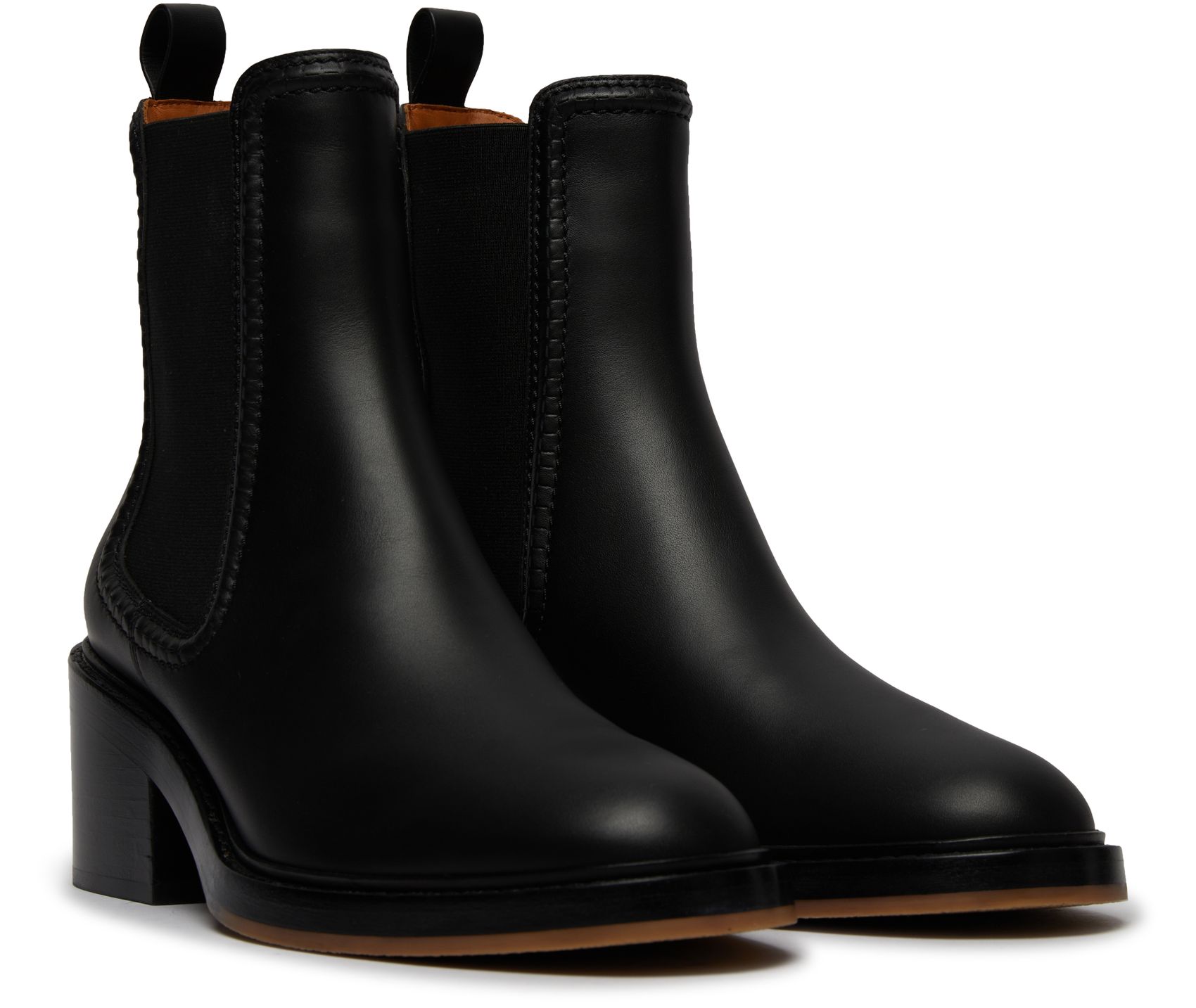 Auction For Chloe Mallo leather ankle Boots Black Size - EU : 39