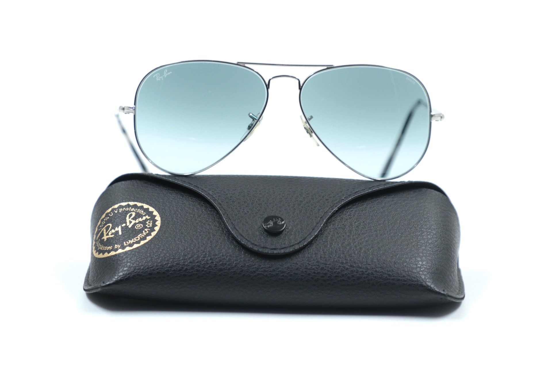 Auction For Ray-Ban RB3689 Aviator Metal II Sunglasses . Lens With :58, Bridge Width:14