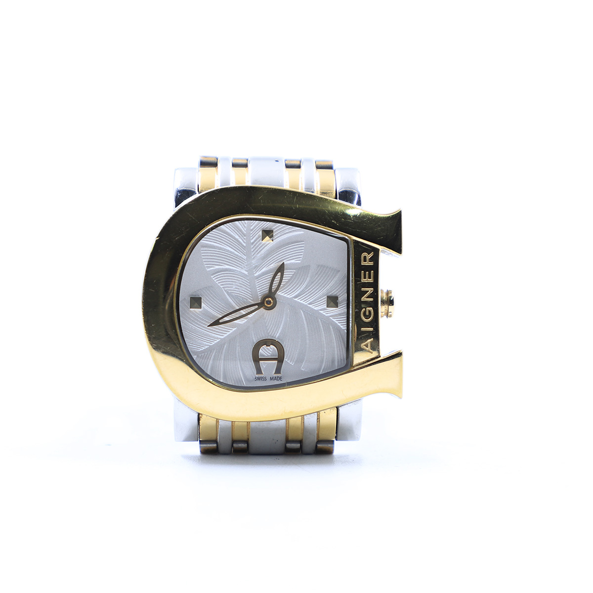 Auction For Aigner Genua Due, Swiss Made, All Stainless Steel A31600