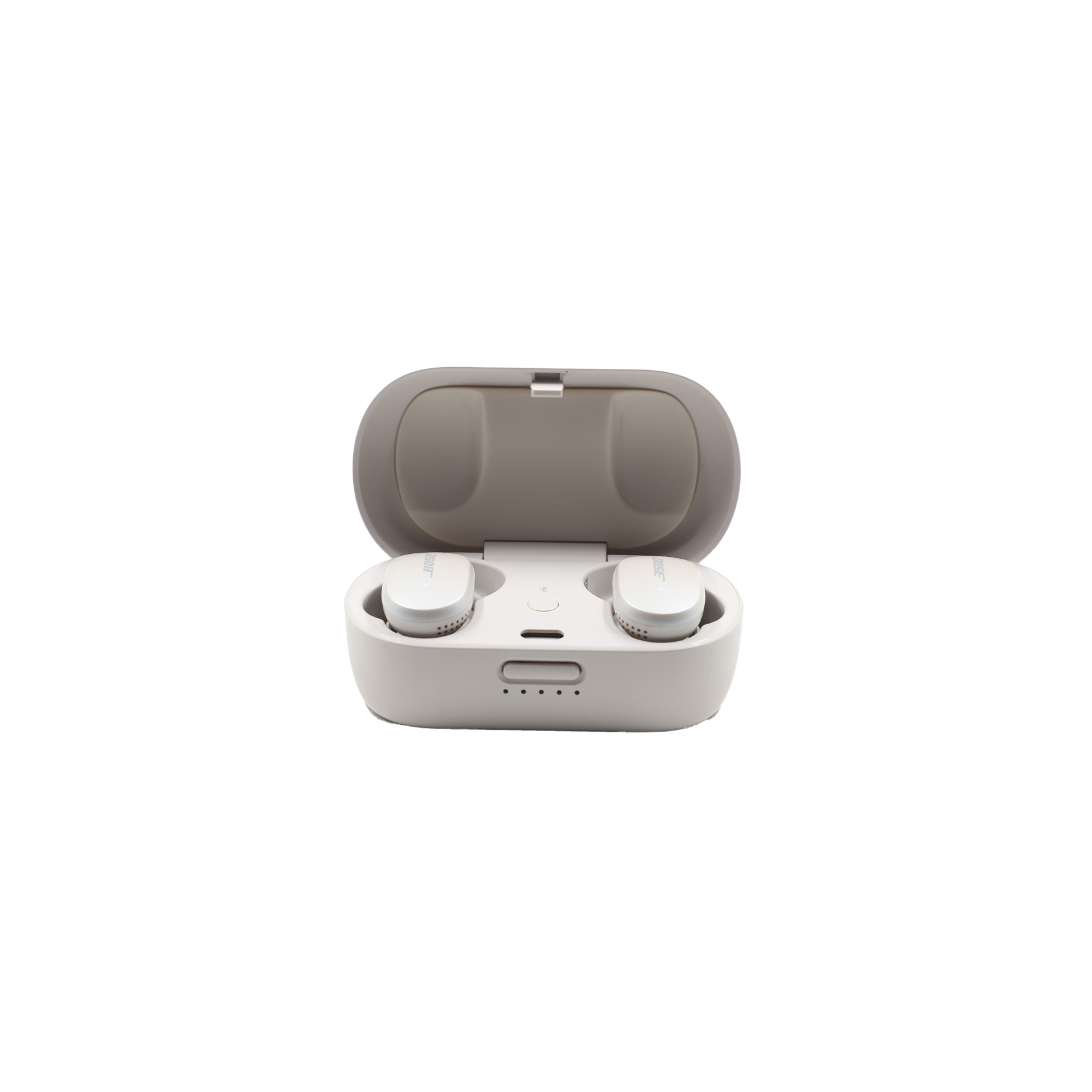 Auction For Bose QuietComfort Noise Cancelling Earbuds With Charging Case, White