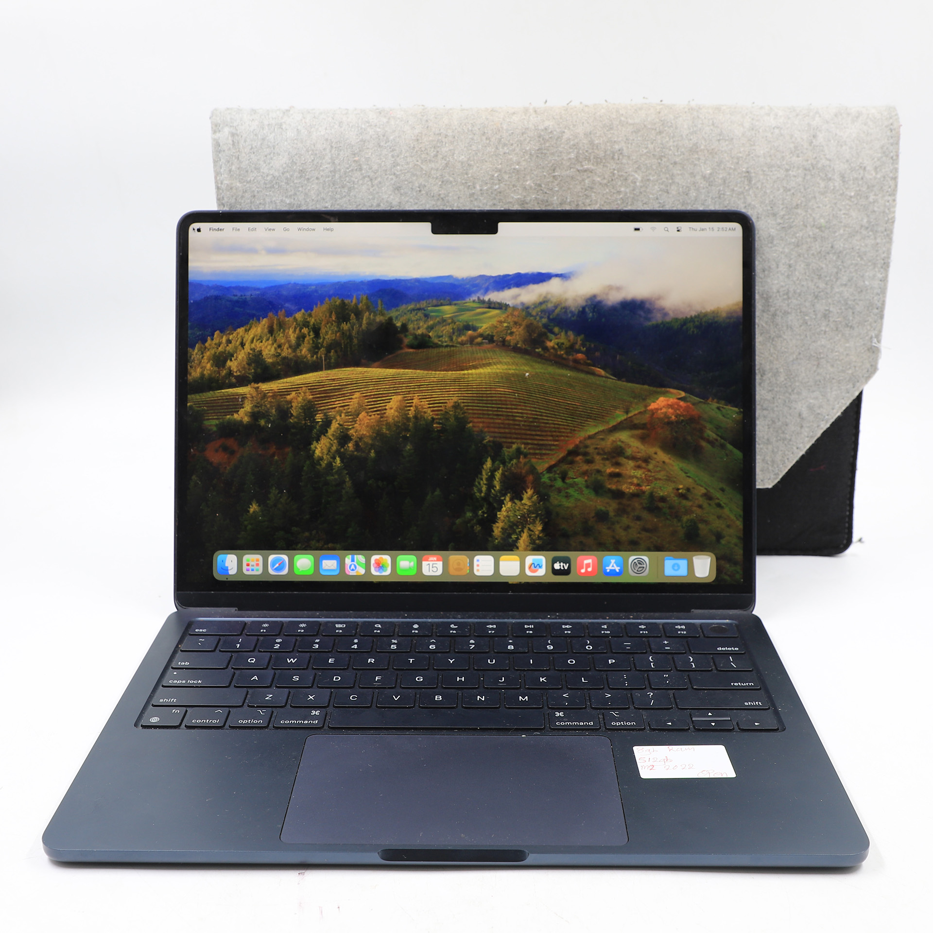 Auction For Apple Macbook Air M2 2022 Ram 8 Gb 512 Gb SSd Midgnite Blue