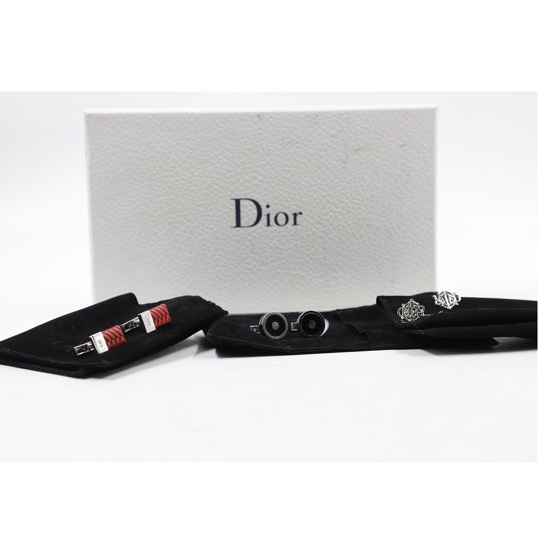 Auction For Dior Homme Set Of 3 Unique Cufflinks
