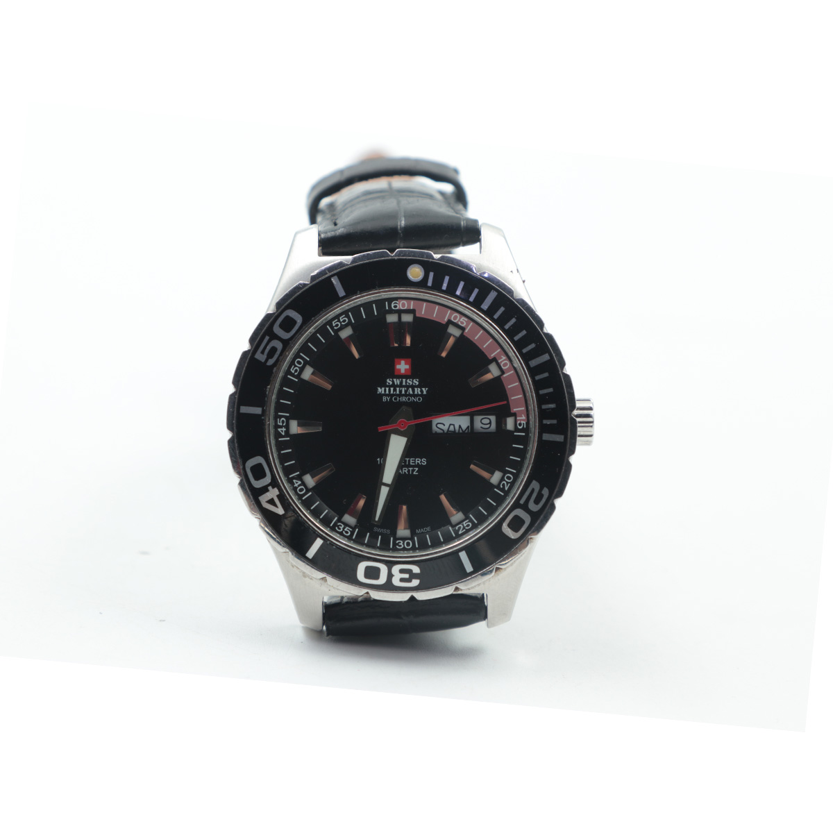 Auction For Swiss Military 20075 by Chrono Stainless Steel Case