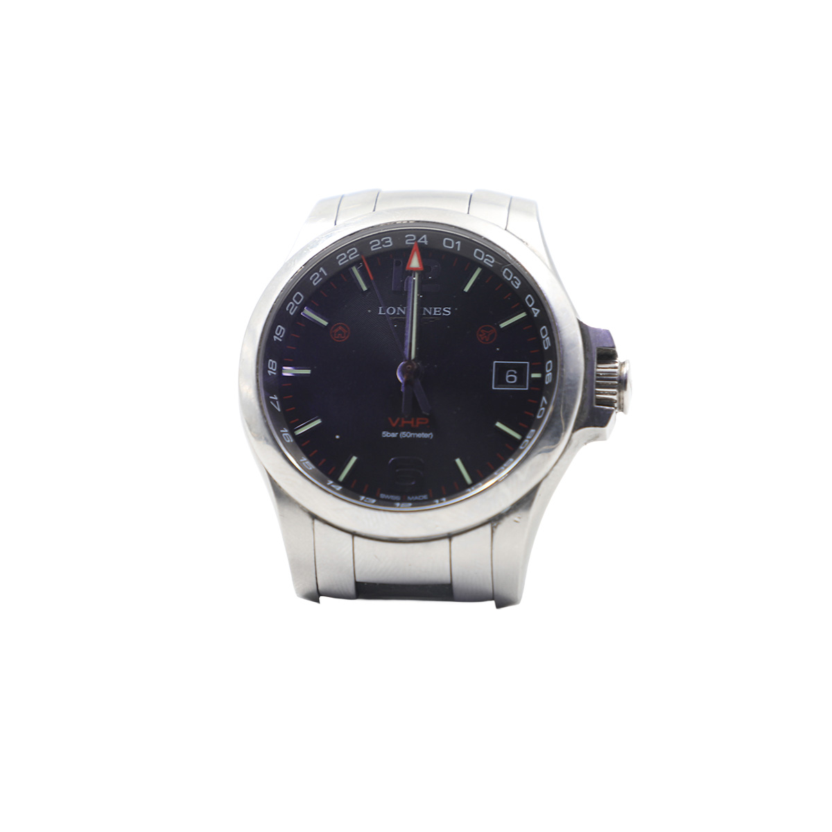 Auction For Longines VHR Conquest L3.718.4, 5 Bar , Battery Drained