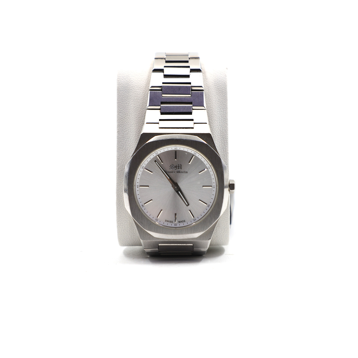 Auction For Santa Martin No1744 Sapphire Crystall All Stainless Steel